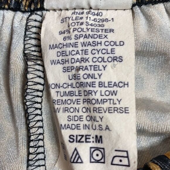 ROMAN’S Stretch Jersey Leopard Print Pants - Picture 6 of 6